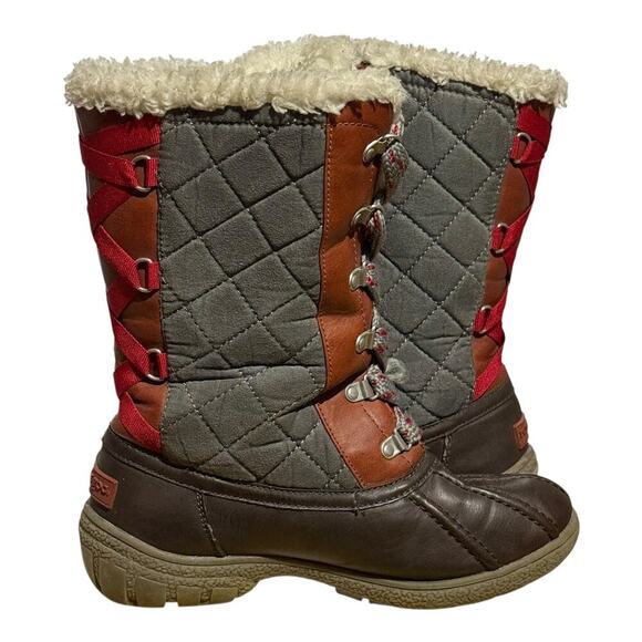 London Fog Ludlow LLF 043 Quilted Winter Snow Boots Women's Size 7 - Picture 6 of 7